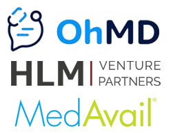 OhMD, HLM and MedAvail logos